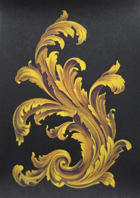 versace baroque leaf|versace baroque pattern.